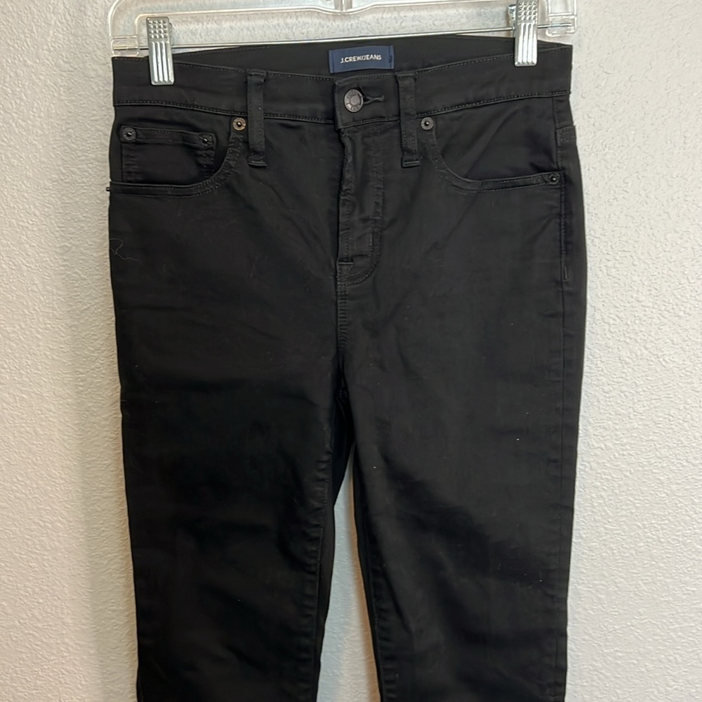 JCrew 9” Toothpick Skinny Jean Black Size 26 - Picture 8 of 11